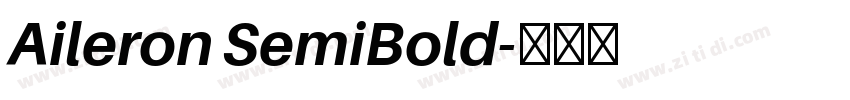 Aileron SemiBold字体转换